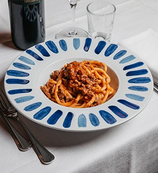 Bigoli con l'anara (anatra)